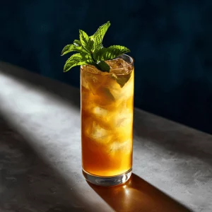 Sweet Tea Smash Sommerdrink mit Tennessee Whiskey und Minze