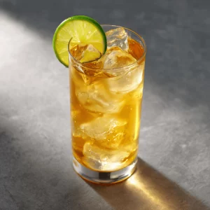 Autumn Bourbon Rickey Ein Drink mit Ahornsirup für den Herbst
