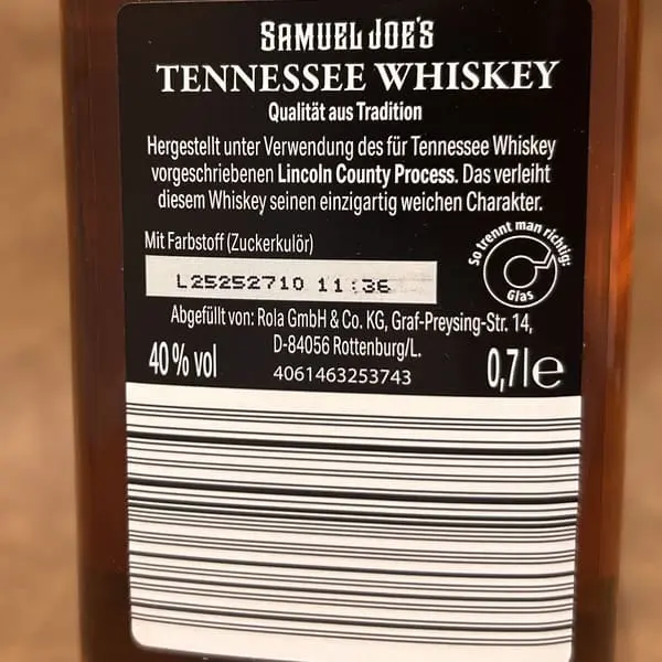 Samuel Joe’s Tennessee Whiskey Discounter-Whiskey von Aldi (5)